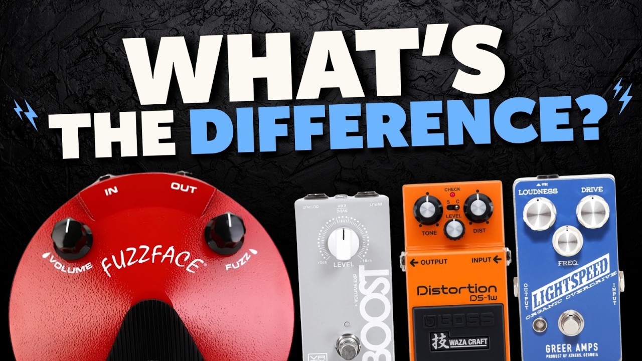 The Difference Between Overdrive, Distortion, Fuzz, & Boost