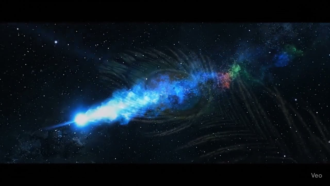 Cosmic Comet Transforms Into Peacock Feather
