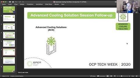 OCP 2020 Tech Week: Introduction/Welcome to Advanced Cooling Facility (ACF) Sub-Project and Charter