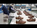 Comfy leather shoes manufacturing process korean shoes factory