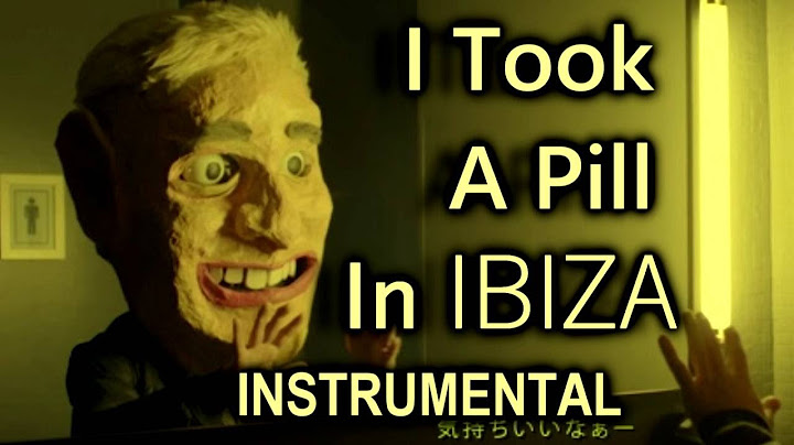 I Took a Pill in Ibiza Instrumental version - Instrumental performance video thumbnail