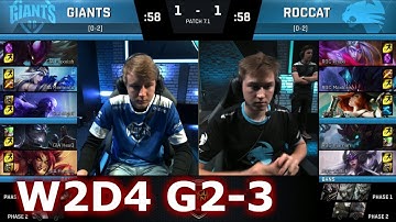 GIANTS vs ROCCAT | Game 3 S7 EU LCS Spring 2017 Week 2 Day 4 | GIA vs ROC G3 W2D4