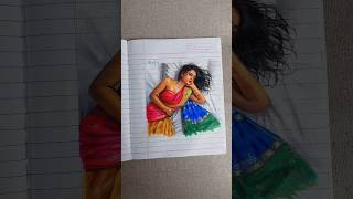 Painting in Notebook 🤩😳 #acrylicpainting #shortsviral