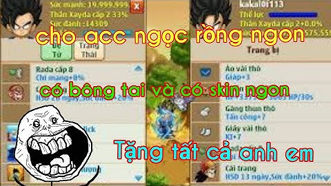 Tặng acc ngọc rồng khủng có bông tai cho anh em (đragon boy free subscribe like share)♥️