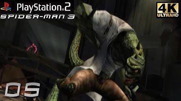 PS2 Spider-Man 3 The Game Walkthrough 5 Chasing Down The Lizard & Into The Sewers [4K 60fps]