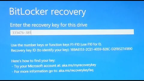 BitLocker Recovery khi bật máy tính, bật, tắt Bitlocker. BitLocker recovery key on startup.