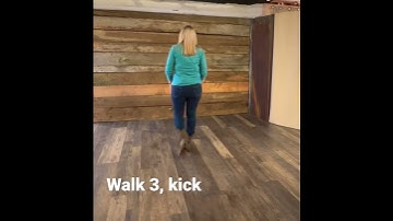 Thumbnail of Learn How To Line Dance! Beginners’ steps: walk 3 kick/back 3 touch and side steps.