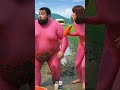 The evolution of a pink baby: JCB attacks a sumo wrestler with his family #cat #cute #love #shorts