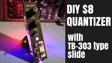 [ $8 ] DIY eurorack modular synth Quantizer with TB-303 type slide function / arduino synth projects