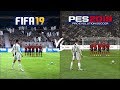FIFA 19 vs PES 2019 | Free Kicks Comparison