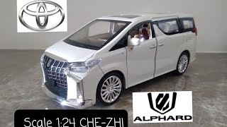 Unboxing Of Scale 1:24 Toyota Alphard By che-zhi. #car #diecastcars #ds #scalemodel #mpv