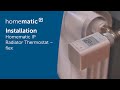 Homematic IP | Installation of a Radiator Thermostat – flex