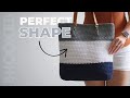 How to crochet a bag with perfect shape