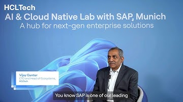 Driving value through innovation | HCLTech AI & Cloud Native Lab with SAP, Munich