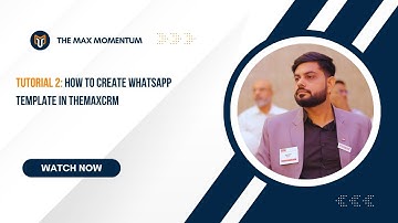 How To Create Whatsapp Template In TheMaxCRM(Gujarati)
