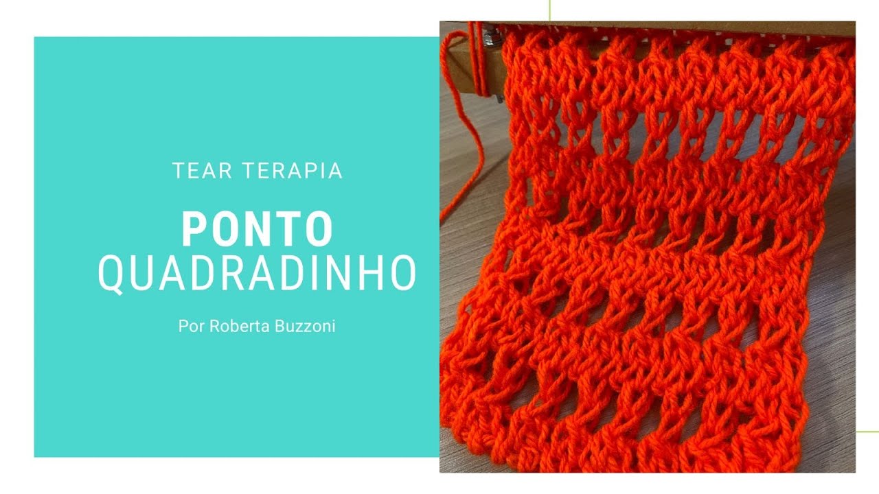 CACHECOL NO TEAR DE PREGOS PONTO QUADRADINHO