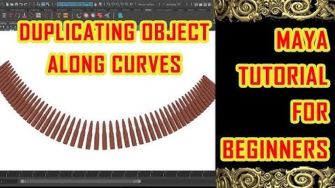 duplicate along curve | duplicating object along curves in maya | maya duplicating | mesh duplicate