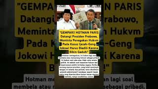 Akhirnya Hotman Datangi Prabowo Ijazah Jokowi Bikin Gaduhviral shorts viral
