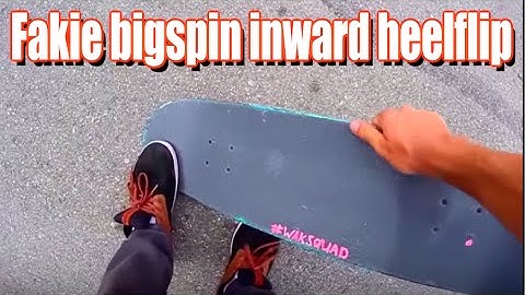 How to fakie bigspin inward heelflip [EASY] 2015 | Garrett Ginner