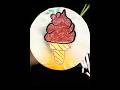 Chocolate ice cream🍦🍦 #asmr #asmrsounds #satisfying #oddlysatisfying #drawing #relaxing