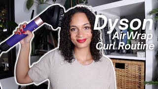 Dyson Airwrap Curl Routine using the Diffuser Attachment (fine curly hair)