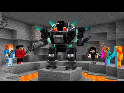 OVERPOWERED MECHA ROBOT Speedrunner VS Hunter in Minecraft