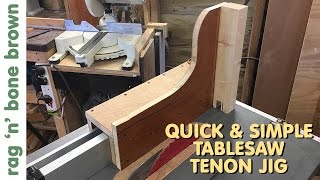 In this video I make a quick and simple tenon jig for my tablesaw the Dewalt DW745. It ain