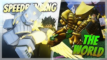 Speedrunning The World In 5 Different Roblox JOJO Games!
