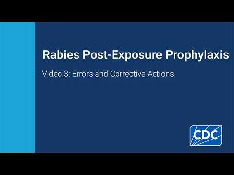 Rabies PEP Administration: Part 3 - PEP Errors and Corrective Actions