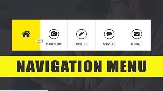 Responsive Navigation Hover Menu Effect - HTML ,CSS ,Web Design  2019