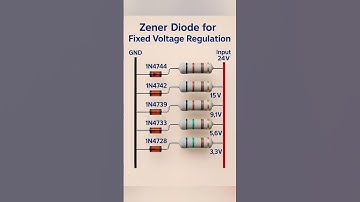 use zener diode for fixed voltage regulation #circuitbasics #diycircuit #electrician