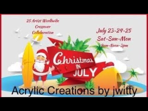 Christmas in July Collaboration ~ Creating a Christmas Tree using a Hot Glue Gun.