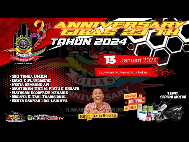 LIVE STREAMING ANNIVERSARY GIBAS 23 TH || TAHUN 2024 class=