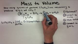 Stoichiometry   Mass to Volume