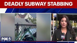 Download lagu NYC subway stabbing leaves man dead; new surveillance video released