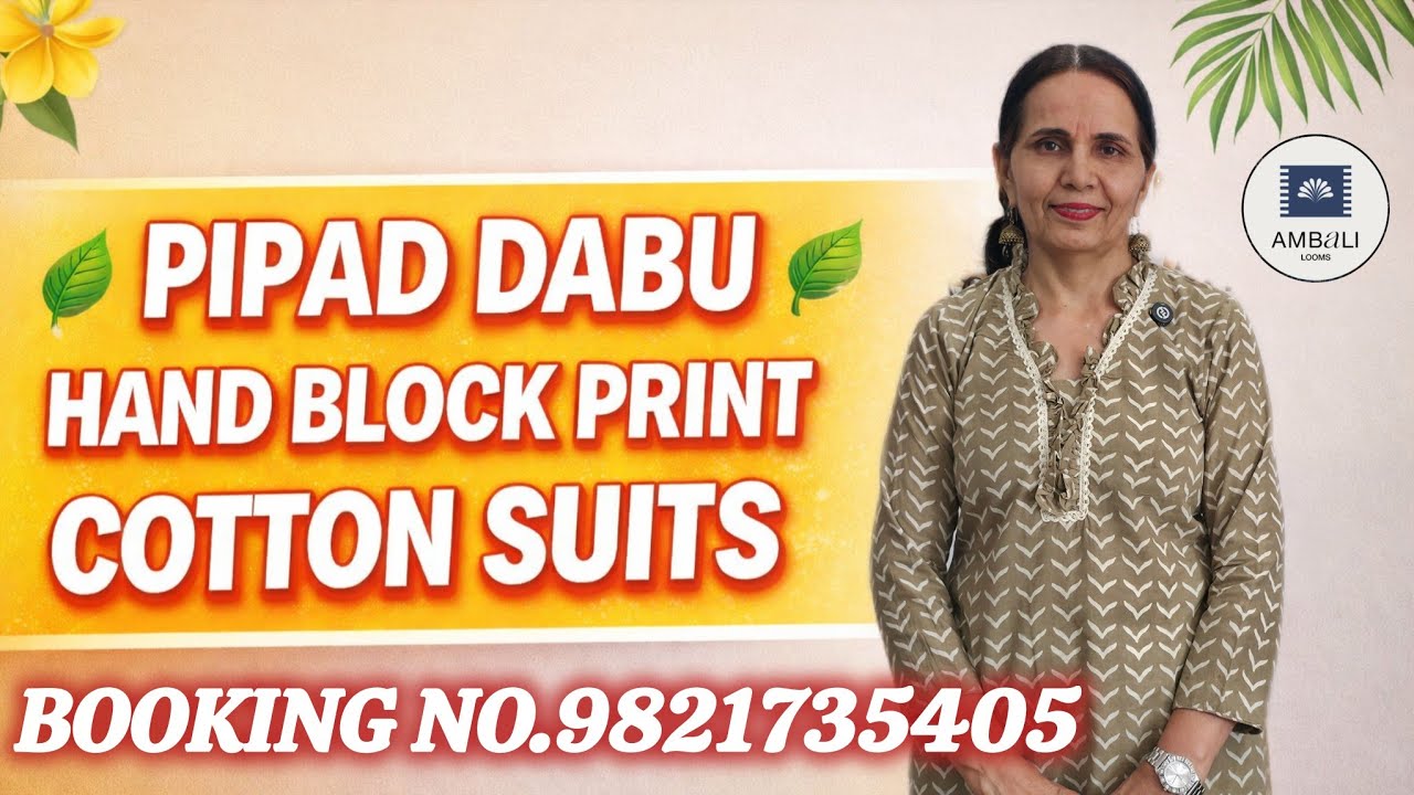 9821735405...🌿 PIPAD DABU HAND BLOCK PRINT COTTON SUITS 🌿