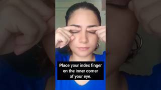 Eye Massage? Technique to Improve Circulation?BloodCirculation DarkCircles naturalremedy shorts