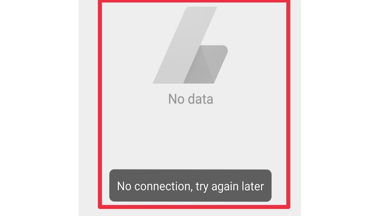 Google Adsense App Fix No Data & No Connection Try Again Later Problem Solve in Android