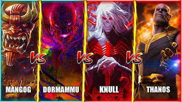 Mangog vs Dormammu vs Knull vs Thanos / Who Will Win? / BattleCritique