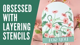 Are you OBSESSED with using Layering Stencils on Your Cards?