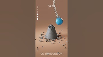 Mass vs. Concrete – Wrecking Ball vs Cone 💣🪨 | Satisfying Physics Sim #Cinema4D #Satisfying #blender