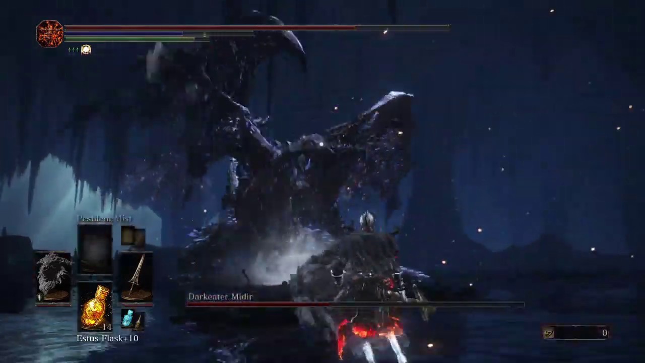 Dark Souls III: Darkeater Midir Solo Fight (67th try) - YouTube