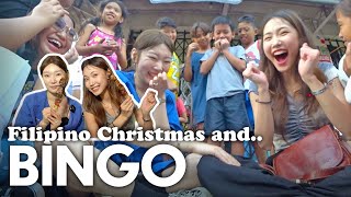 Clueless Koreans at the Filipino BINGO Scene 🇵🇭 | Christmas Night Market Trip! 🎄