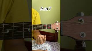 Easy guitar chord for beginners ( Am7) #guitarlesson #guitartutorial #guitar ar