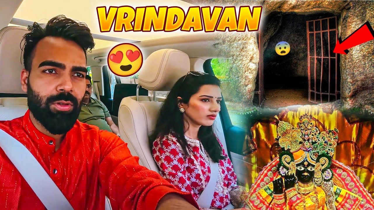 Vrindavan main kiye Bhagwan ke darshan🥹🙏🏻