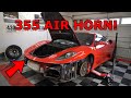 Installing a REAL FERRARI AIR HORN in my Ferrari F430