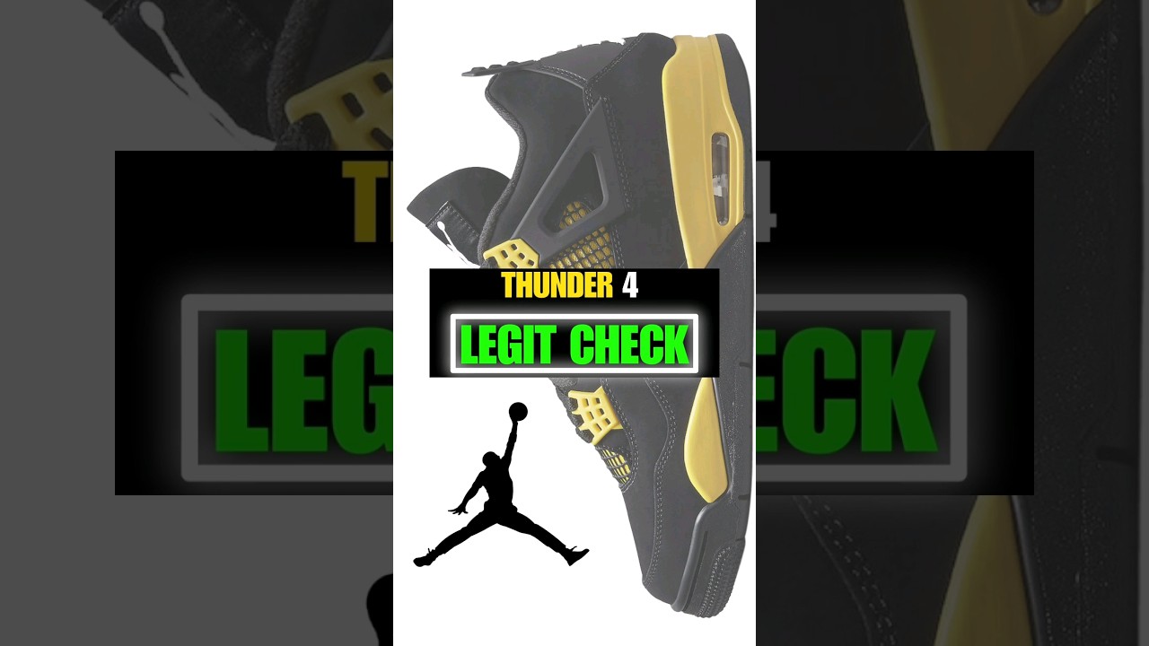 Jordan 4 THUNDER LEGIT CHECK | ⚡️✅️⚡️✅️