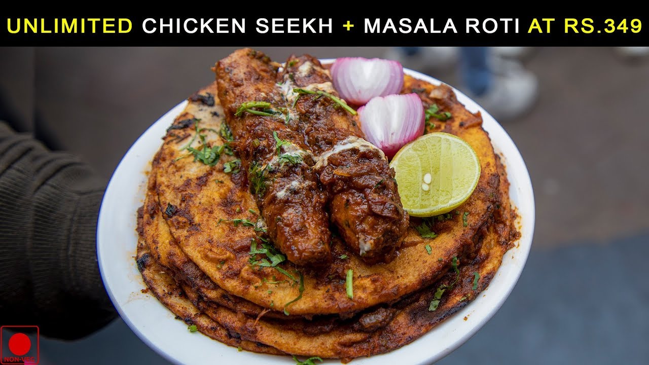 Unlimited Chicken Seekh Tawa Masala With Tandoori Masala Roti In Just 349Rs | Karan Dua | Dilsefoodie Official