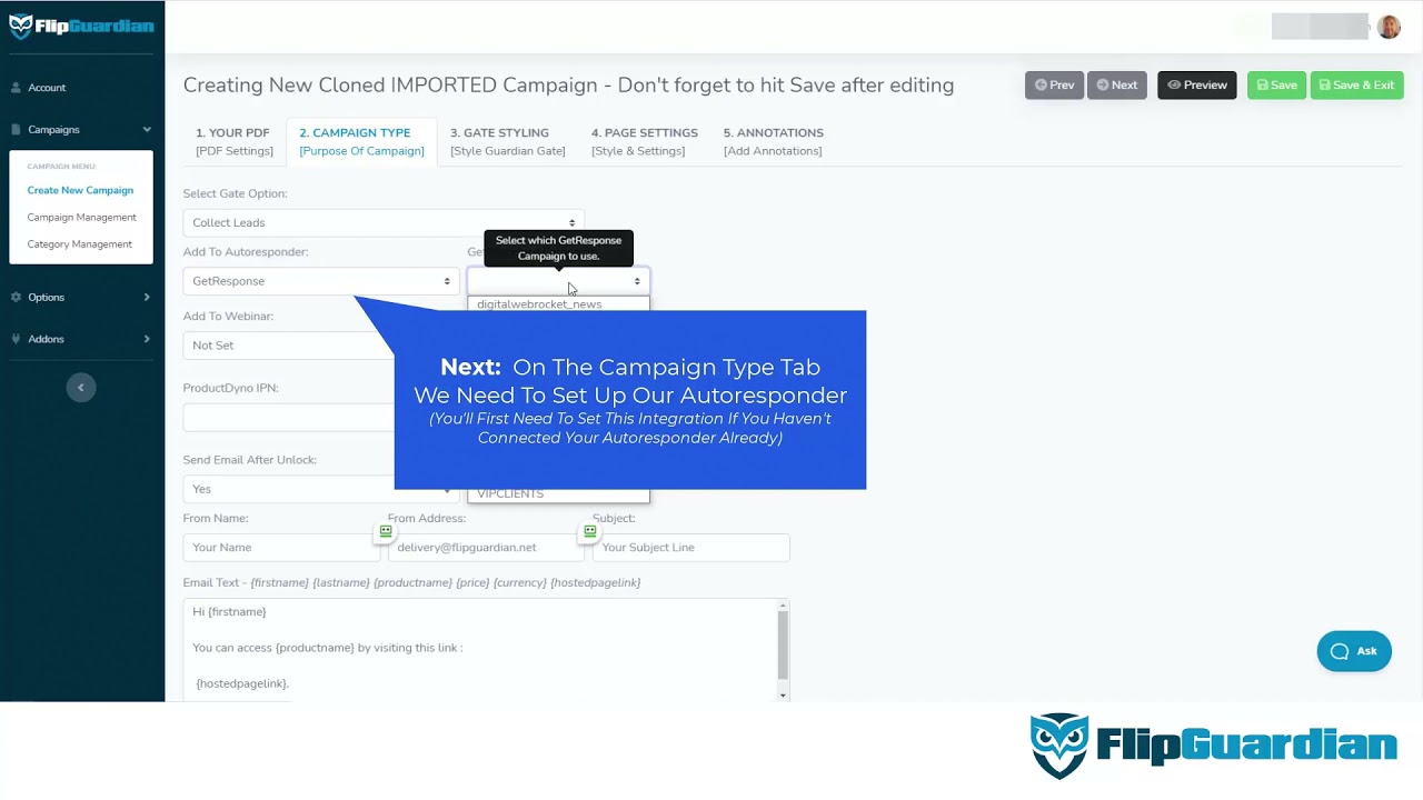 FlipGuardian Import Campaign from Promote Labs Inc