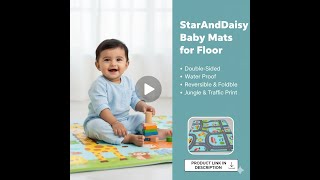 Why Every Parent Loves This Baby Play Mat 😍 | StarAndDaisy Waterproof & Foldable Mat